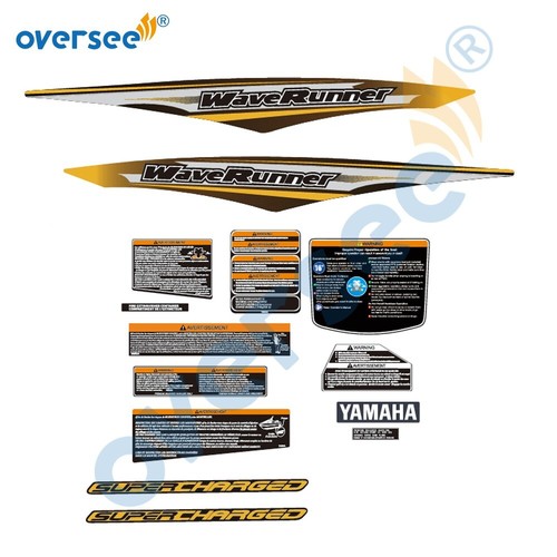 For Yamaha 2010 FZ S SVHO Super Vorteh High Output Wave Runner Decals Stickers - Picture 3 of 3