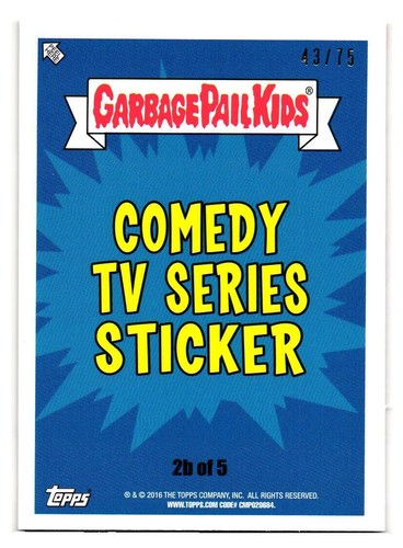 2016 GARBAGE PAIL KIDS SERIES 2 PRIME SLIME TRASHY TV PICK YOUR CARD BLOODY RED - Picture 229 of 323