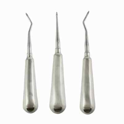 3 Pcs/Set Extraction Surgery Teeth Root Tip Apical Elevators Right+Left+Straight