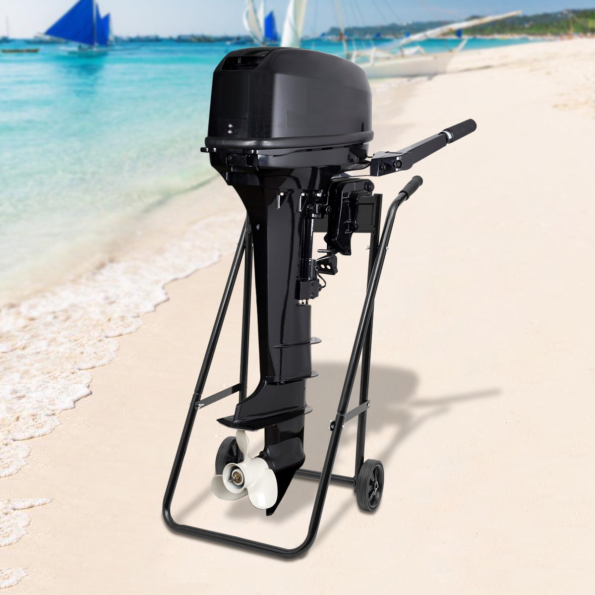440 Lb Boat Motor Cart Foldable Engine Carrier Outboard Motor Stand ...