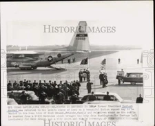 1964 Press Photo Former President Herbert Hoover's Body Arrives Iowa - hcw35999