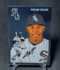 Oscar Colas Rookie RC 2023 Topps Chrome Platinum Card #188 Chicago White Sox. rookie card picture