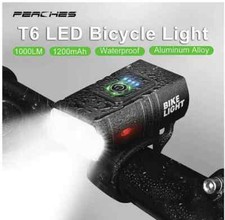 Luce Bici USB LED Faro Bicicletta Ricaricabile MTB monopattino anteriore 1000 L