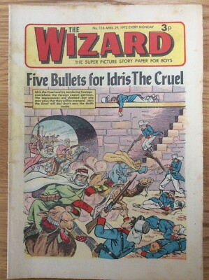 The Wizard #116 29/4/72 Mississippi Mickey, Clutcher Kane, DC Thompson Comic 
