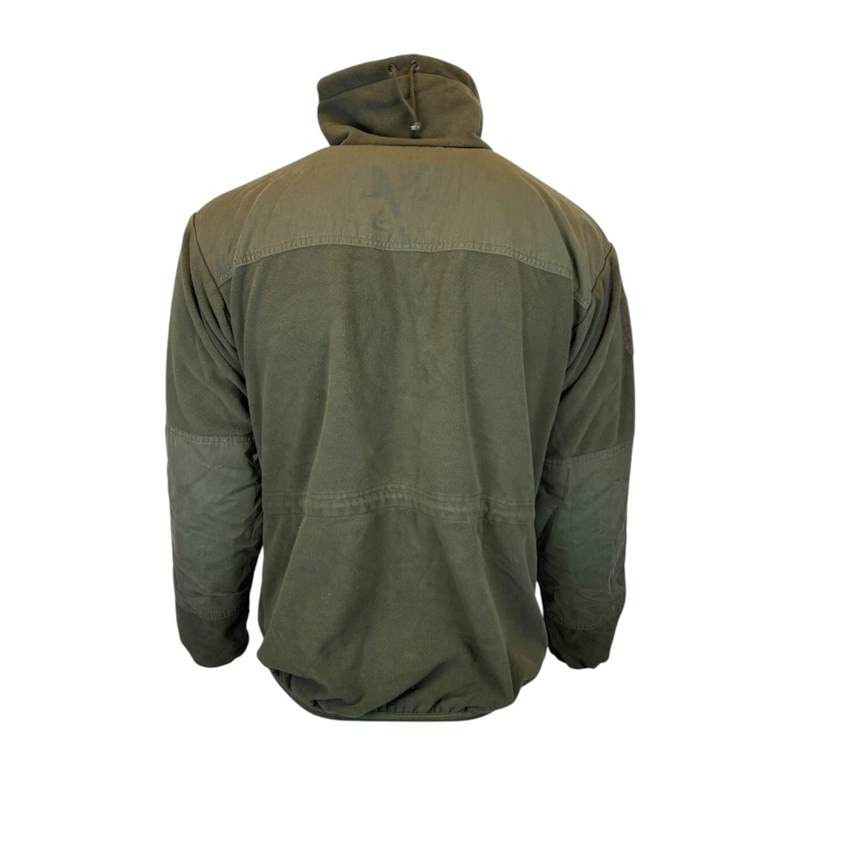 Veste polaire armée autrichienne – surplus militaire, vert olive, zippée - Photo 2/3
