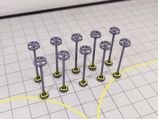 AIRPORT FLOODLIGHTS x10 Lights Aircraft Building Models 1:400 Scale Diorama