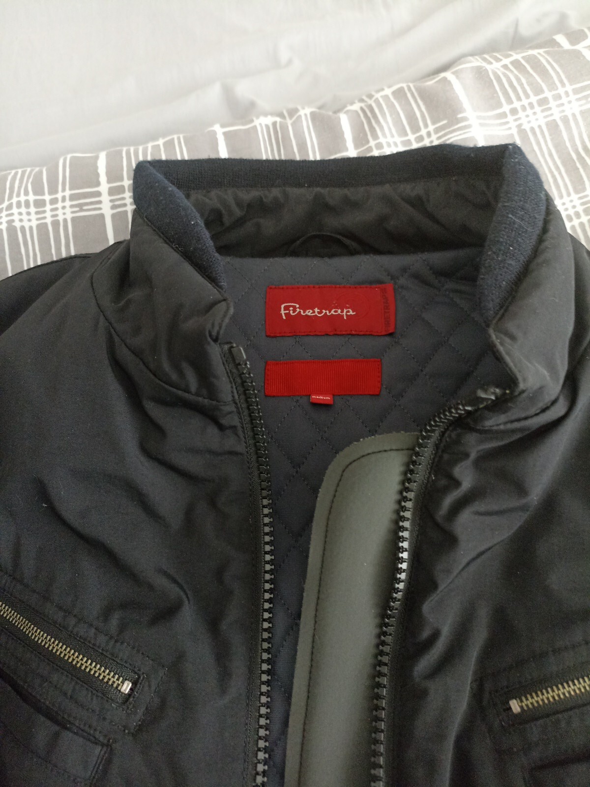 Firetrap Mens Black  Jacket - Medium Size - image 2