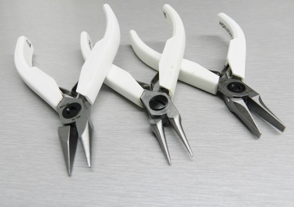 Lindstrom Pliers Set of 3 Supreme Series Kit 7893 Chain, 7490 Flat