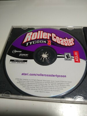RollerCoaster Tycoon 3 (PC, 2004) Disk Only