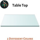 Table Top Sturdy Desk Top Replacement Dining Table Top Tempered Glass vidaXL