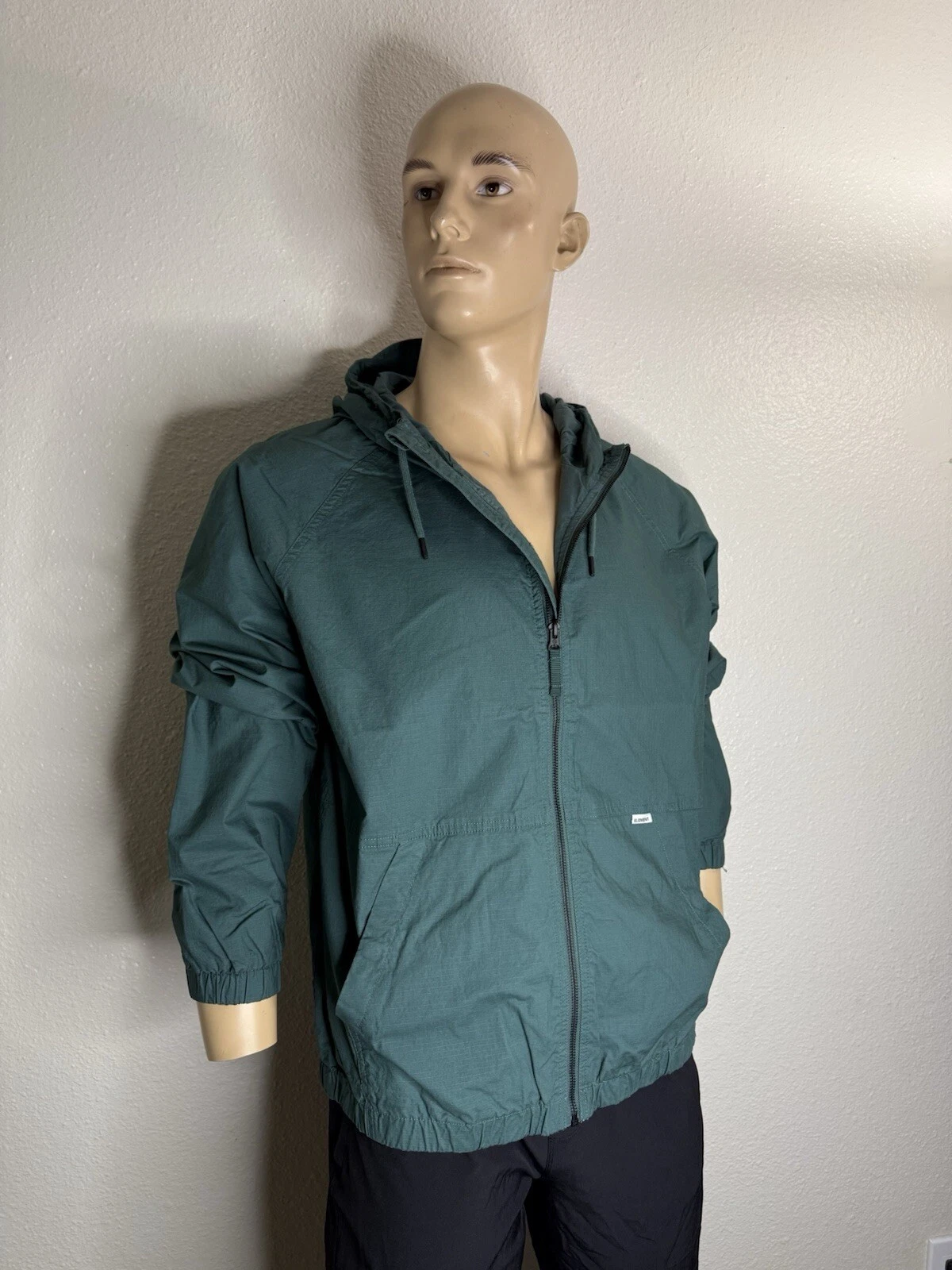 Element Alder 2.0 Mens Jacket Windbreaker Zip-up Size Large