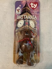 Britannia The Bear-1997 McDonalds Ty Beanie Baby w/ Rare Errors 1993 OAKBROOK