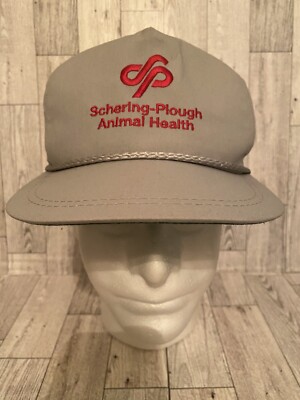 Vintage KProduct Made In USA Schering-Plough Animal Health Rope Hat.