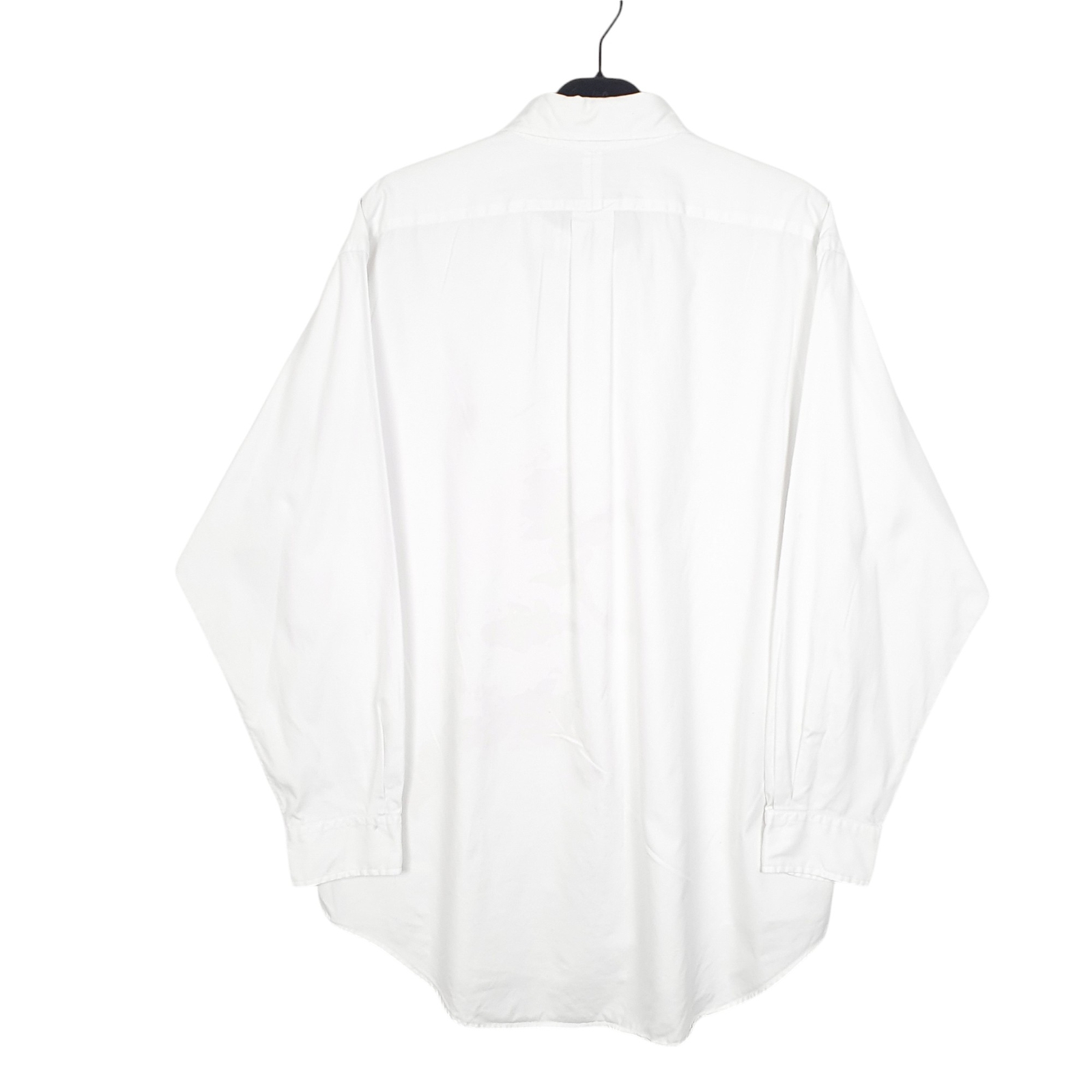 RALPH LAUREN White Shirt Yarmouth Fit Oxford Long Sleeve Casual Cotton Mens L image 3