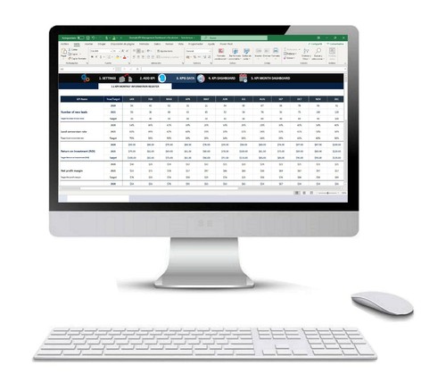 KPI Management Dashboard in Excel | KPI Dashboard Excel Template - 第 5/6 張圖片