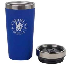 Image of Chelsea FC Travel Mug Handless Mug Matt Tea Coffee Gift Fan Official Licensed