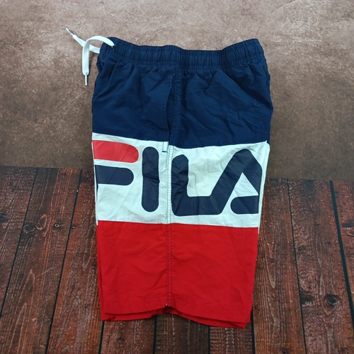 Fila Swim Trunks Youth Boys Szie Large Logo Lined Red/White/Blue Colorblock VGUC - Picture 5 of 8