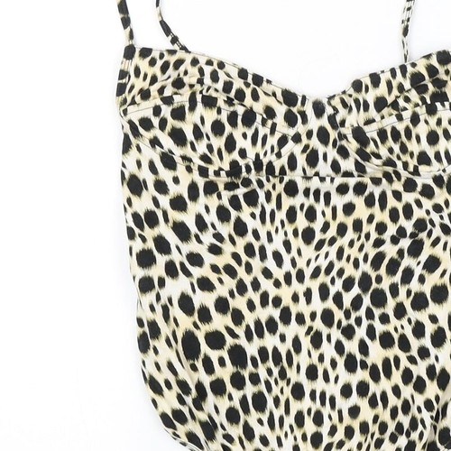 Motel Womens AnimalCotton Blend Unitard One-Piece Size S - Picture 9 of 12