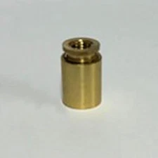 LAMP PART COUPLING- 3/8" (1/8 IPS) X 1/4-27 (HARP FINIAL THREAD) TV-80/TV-40