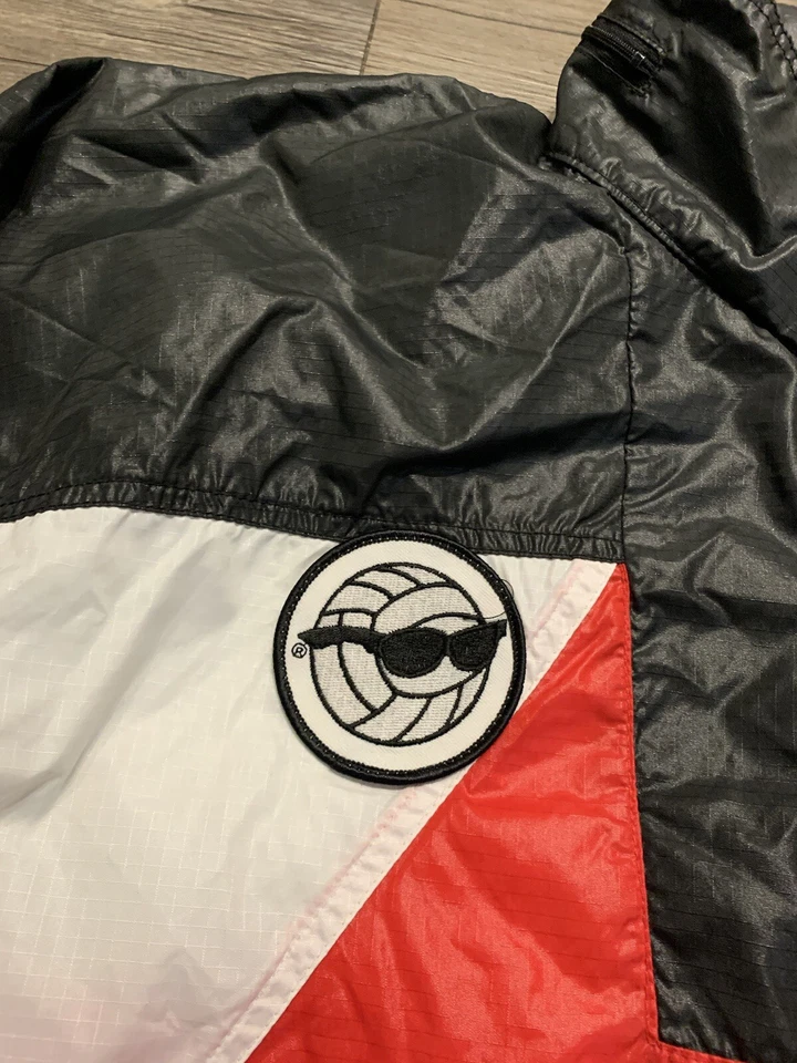 Cortavientos Chrysler Voleibol Playa De Colección Para Hombres XL 80s 90s Cremallera Completa Nylon Foto 3 de 4