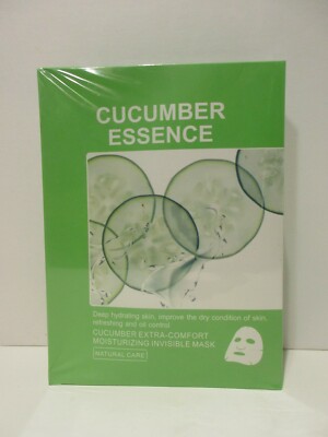 CUCUMBER Ultra Hydrating Essence Mask, Moisturizing Invisible Mask (5 masks)