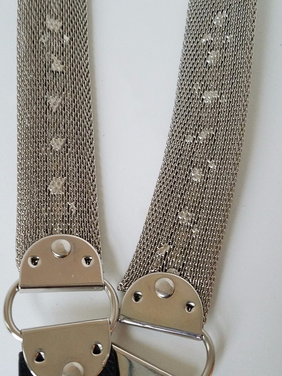 NANNI MADE IN ITALY WOMENS LEATHER AND METAL DESIGNER BELT