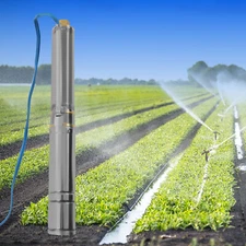 Submersible Deep Well Pump Water Pump 24GPM Stainless Steel 1100 W 110V 1.5HP