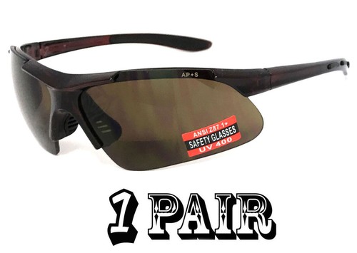 INNER BIFOCAL SAFETY READING SUNGLASSES GLASSES SUN READER UV400 Z87.1+ RE95 - Picture 11 of 18