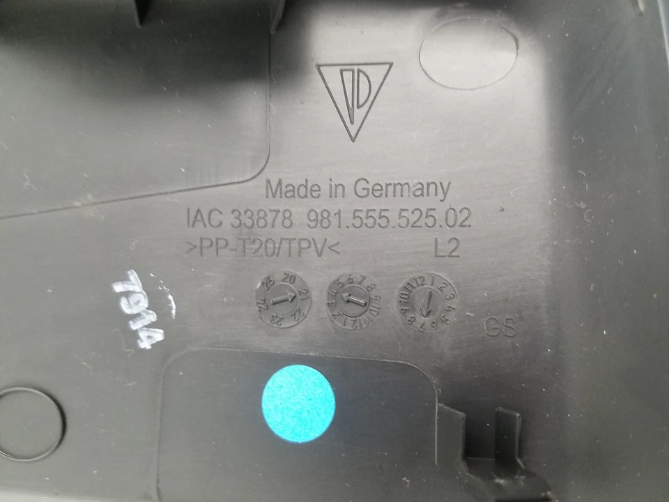 Cubierta interior del espejo retrovisor Porsche Cayman GTS 2022 #8065 i6 Foto 4 de 4