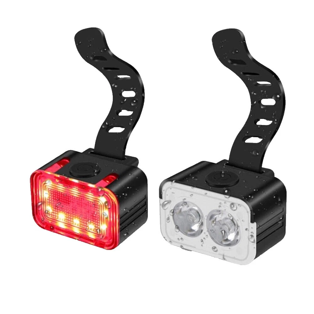 Head & Tail Light Set LED Luces para Bicicletas y Reflectores