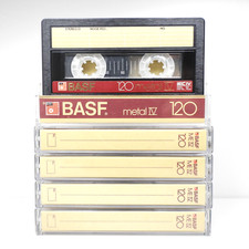 🎶 5x BASF ME metal IV 120  * Type 4 * Metal Cassettes Kassetten кассеты * 1982