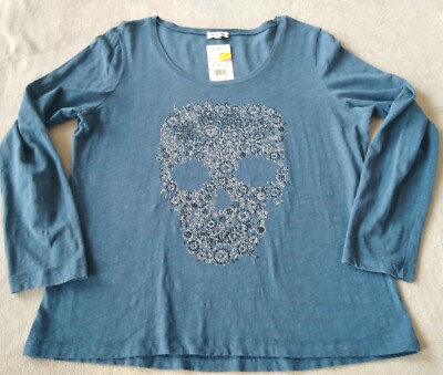 Neu!Cooler''Young Spirit''Pullover Talliert Stretch 100%BW Straß GR:38 NP:25,99