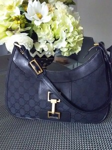 gucci monogram hobo shoulder bag