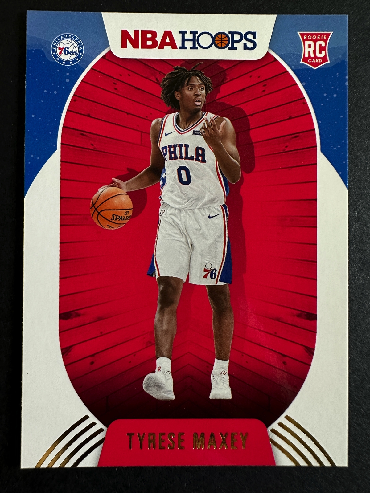 Tyrese Maxey 2020 Hoops Rookie Card Philadelphia 76ers #207