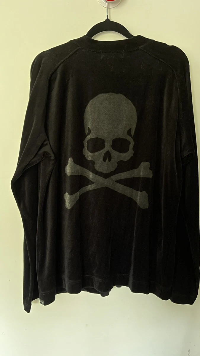 mastermind JAPAN Crystal Button Skull Logo Cardigan Size L Black