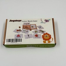 Joqutoys Wooden Spelling Game Alphabet Letter Matching Montessori Learning Toy