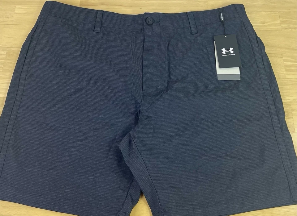 Шорты для гольфа Under Armour UA Iso-Chill Airvent серые 9 дюймов 1370084 001, мужские 40, новые с ценниками - Изображение 2 из 4