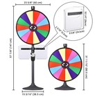 WinSpin 24" Prize Wheel Tabletop Floor Stand Spinning Game Brochure Holder — photo 9