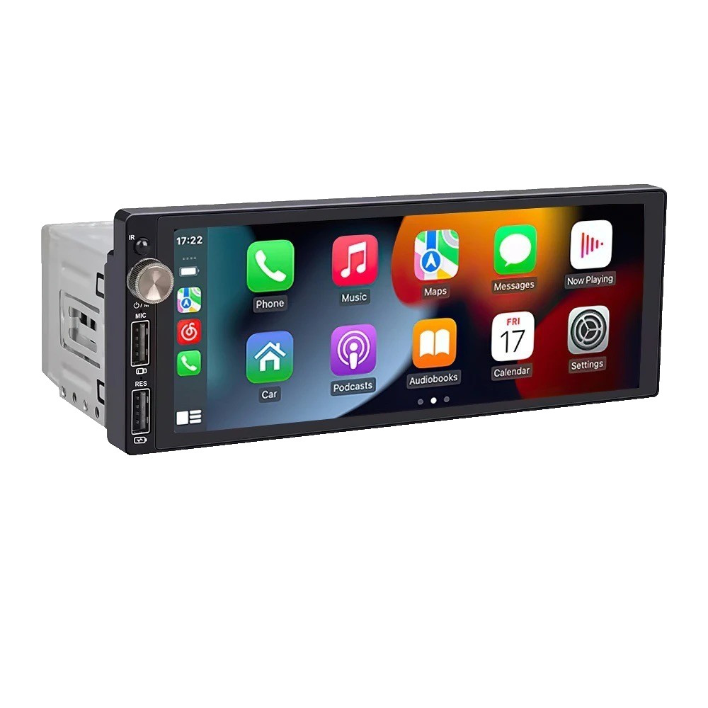 Autoradio 1 DIN connectivité Bluetooth et réplication smartphone IPS 6.9"
