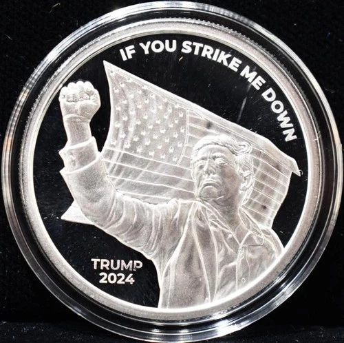 2024 If You Strike Me Down Silver Shield 1 Troy oz .999 Proof Round BOX & COA