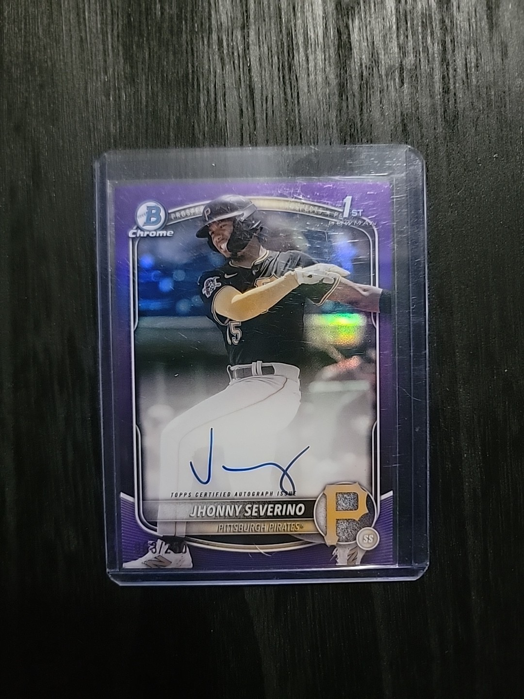 2025 Bowman Chrome Prospect Autographs Jhonny Severino Purple /250 #CPA-JS