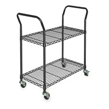 GRAINGER APPROVED 3TPC9 Wire Cart, 2 Shelf,L53 x W18 x H39 In. 3TPC9