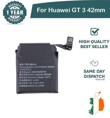 Ersatz Akku für Huawei GT 3 42mm Smartwatch 292mAh 3,87V HB522025EFW