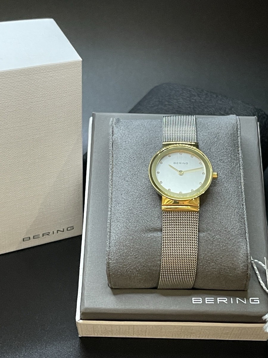 BERING Womens Classic Two-tone Mesh Strap Watch 26mm for  display picture 1
