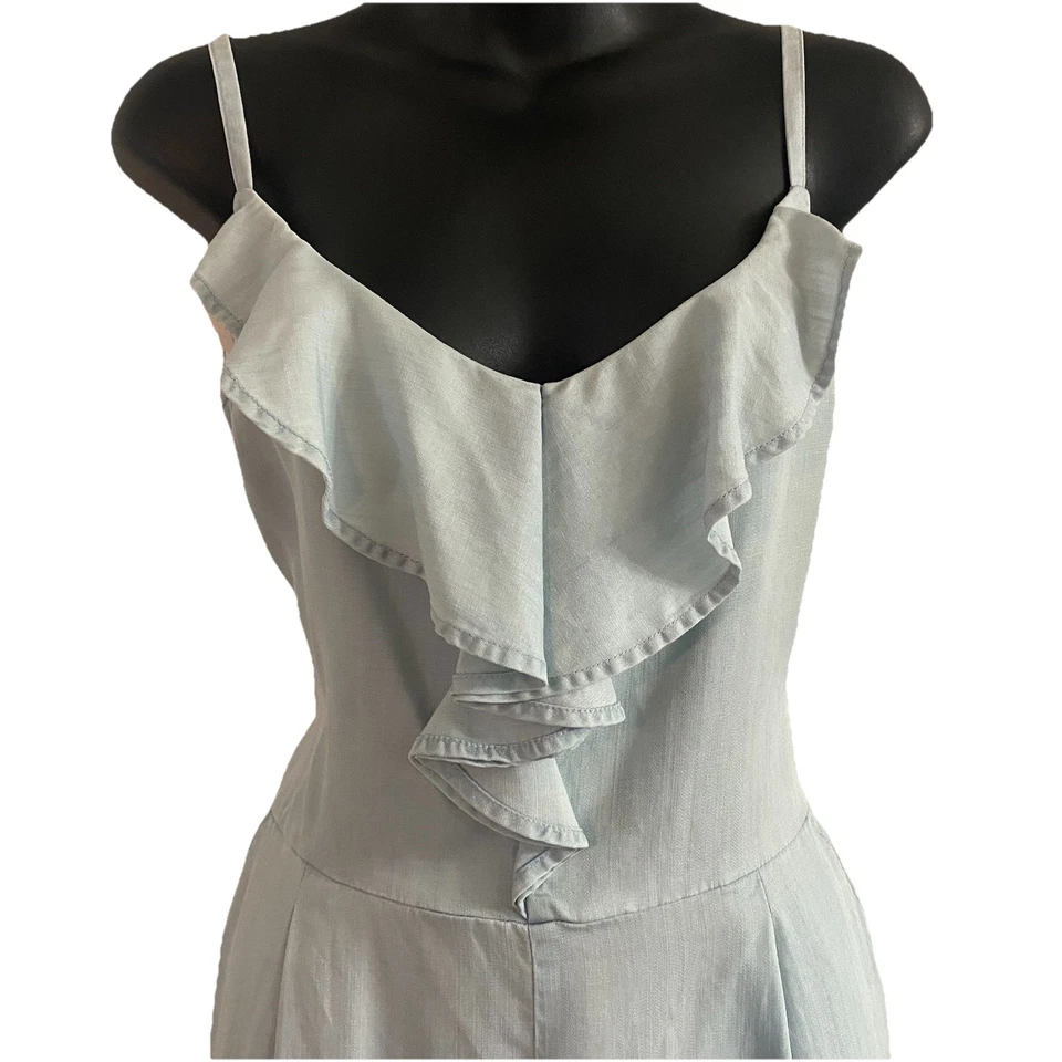 Mono Guess LA Mujer Azul M Con Volantes Estilo Y2K/90s Jogger BohoCore Hip Hop Foto 4 de 4