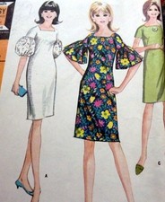 LOVELY VTG 1960s DRESS McCALLS Sewing Pattern 12/32