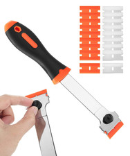 9.25 Razor Blade Scraper Tool W 10 Metal 10 Plastic Blades Long Sticker Glass