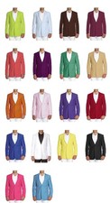 CONCITOR Men's Suit Jacket Colorful Blazer Coat Tux Solid Color 2 Button Design
