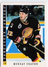 1993-94 Score #49 Murray Craven Vancouver Canucks