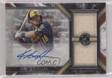 2022 Topps Museum Collection Swatches Dual Relic 40/399 Keston Hiura Auto 6fs